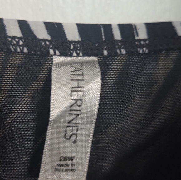 ! Catherines  Zebra  Swimdress 28W - Picture 3 of 3